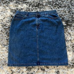 Ralph Lauren Jean Skirt 18W